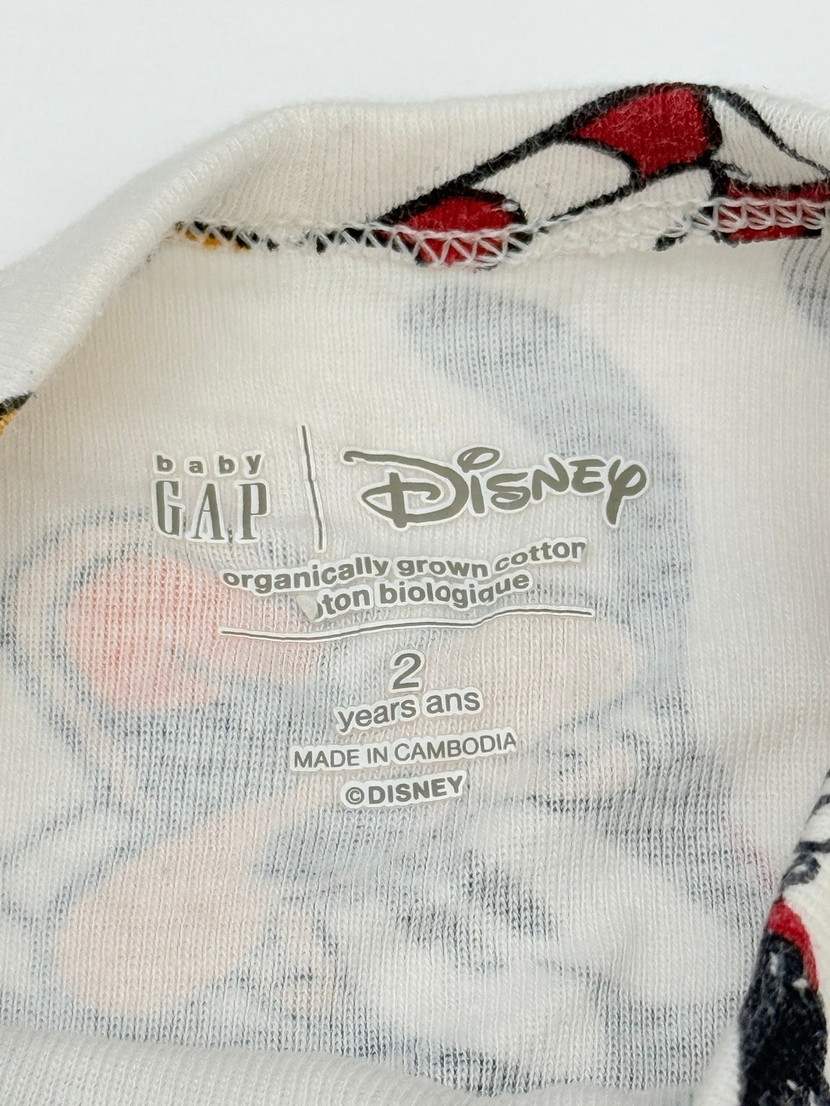 Baby Gap Disney Mickey Christmas Pajama Set 2T