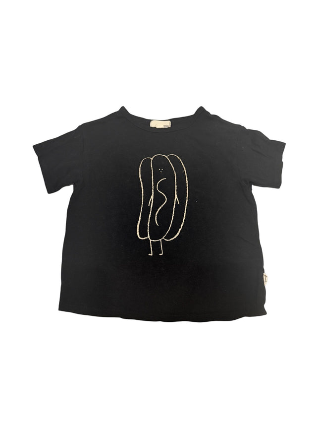 Greige Hot Dog Graphic Tee 2T