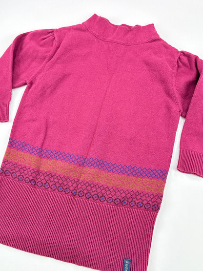Mexx Magenta Fair Isle Sweater Size 5-6