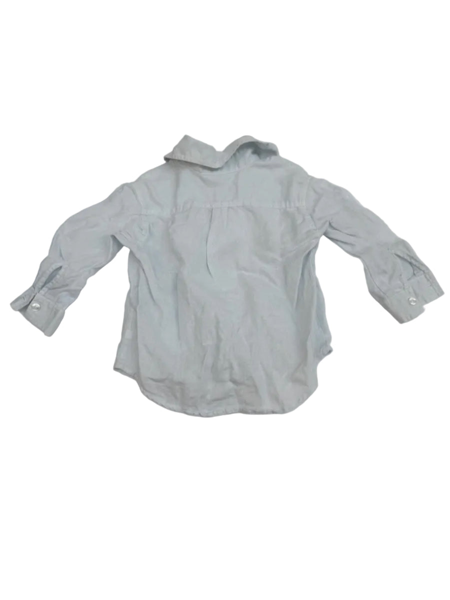 Seed Heritage Linen Long Sleeve Shirt 1-2Y