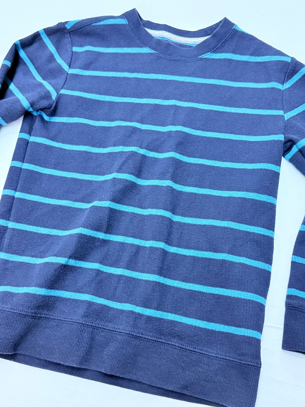 Old Navy Navy Striped Sweatshirt Size M (8) 8