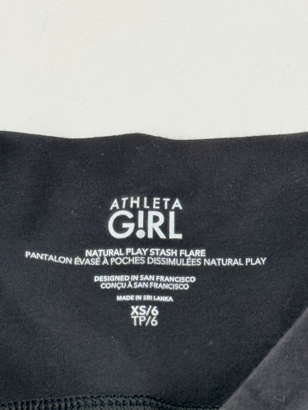 NWT - Athleta Girl Natural Play Stash Flare Pants Size XS/6