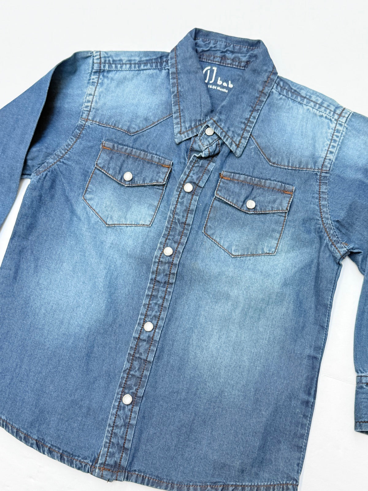 GJ Baby Denim Snap Shirt 18-24 Months