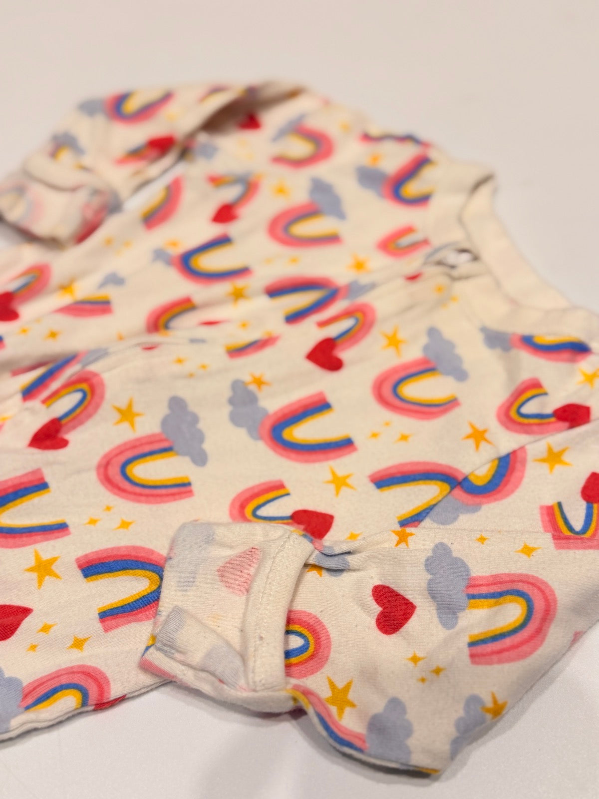 Old Navy Rainbow Print Footed Sleeper 3-6M