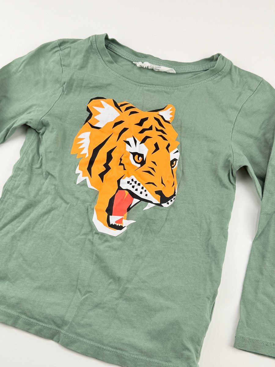 H&M Tiger Long Sleeve T-Shirt Size 5T/6