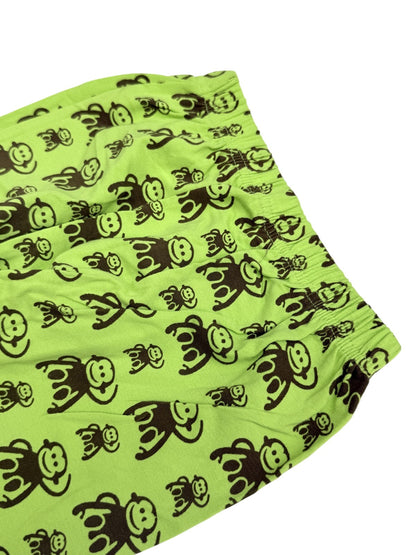 New- Green Monkey Print Pants 3T