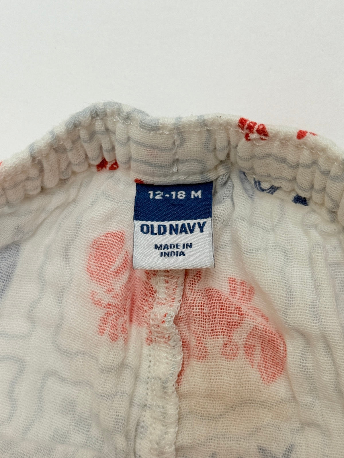 Old Navy Lobster Print Shorts 12-18M