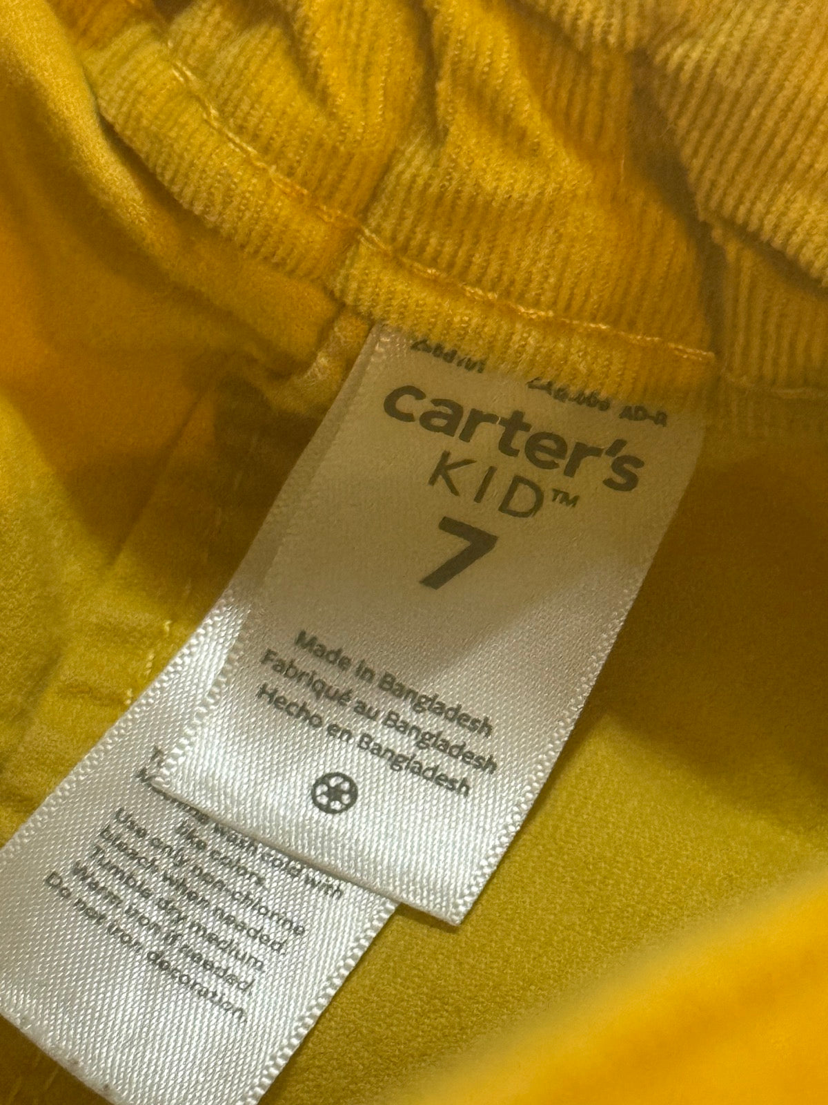 Carter's Kid Mustard Corduroy Skirt Size 7