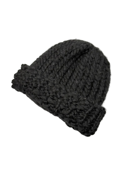 Black Chunky Knit Beanie 0-3m