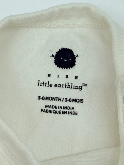 Little Earthling Frog Print Bodysuit 3-6M