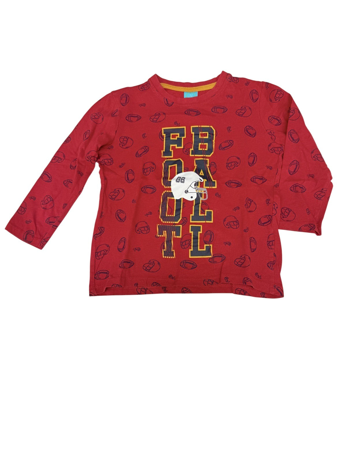 Little Kids Football Graphic Long Sleeve Shirt 5Y