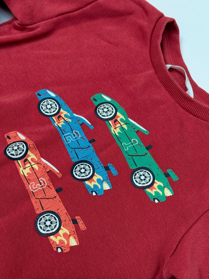 M&S Racing Cars Sweatshirt 2-3 Years