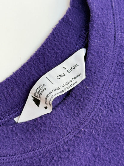 MEC Purple Fleece Crew Neck Child Size 3