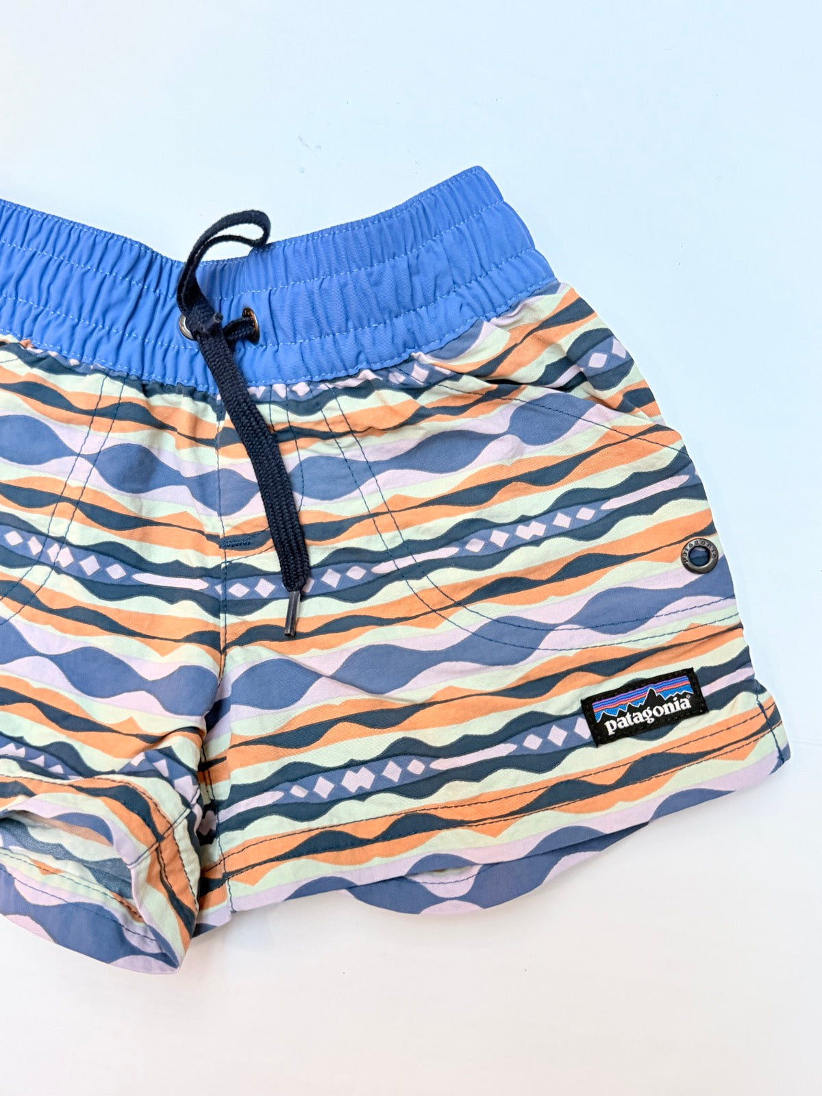 Patagonia Baggies Shorts Wave Print Kids XS 5-6Y