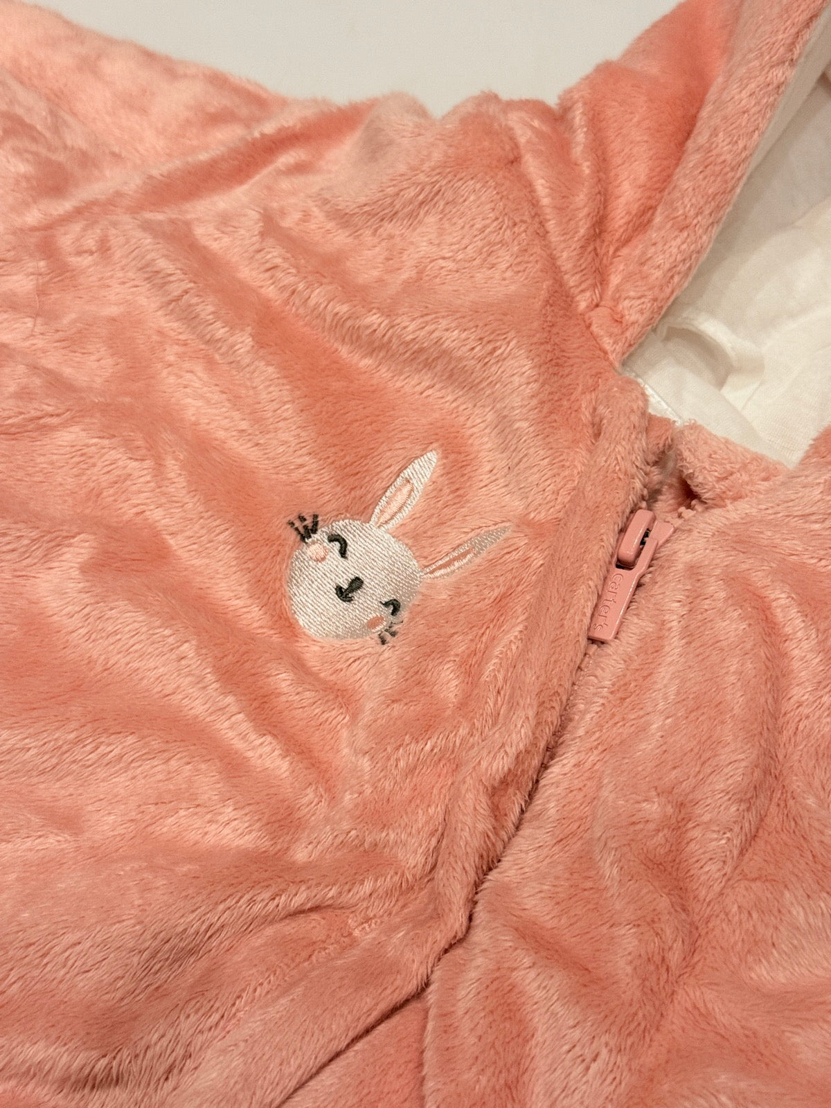 Carter's Pink Bunny Baby Bunting Bag 0-6M