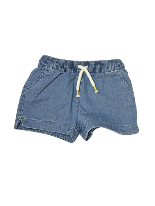 Boden Denim Drawstring Shorts Girls 4Y