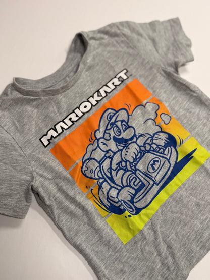 Mario Kart Gray Graphic T-Shirt 2T
