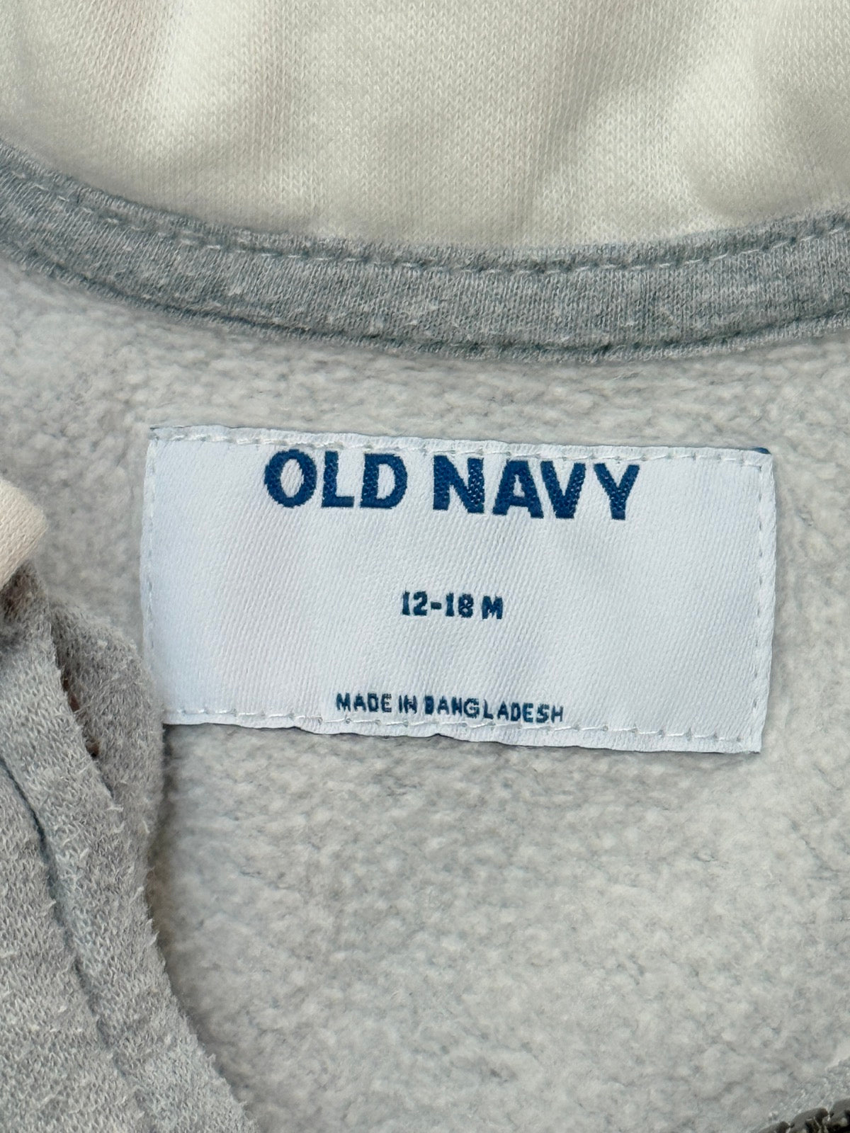 Old Navy Quarter Zip Sweatshirt 12-18M