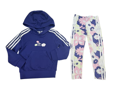 Adidas Originals Floral Hoodie & Legging Set 4/5Y