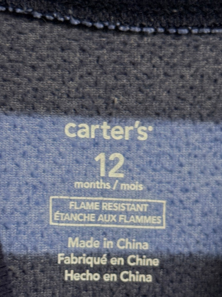 Carters Fleece Sleeper 12m Dinosaur