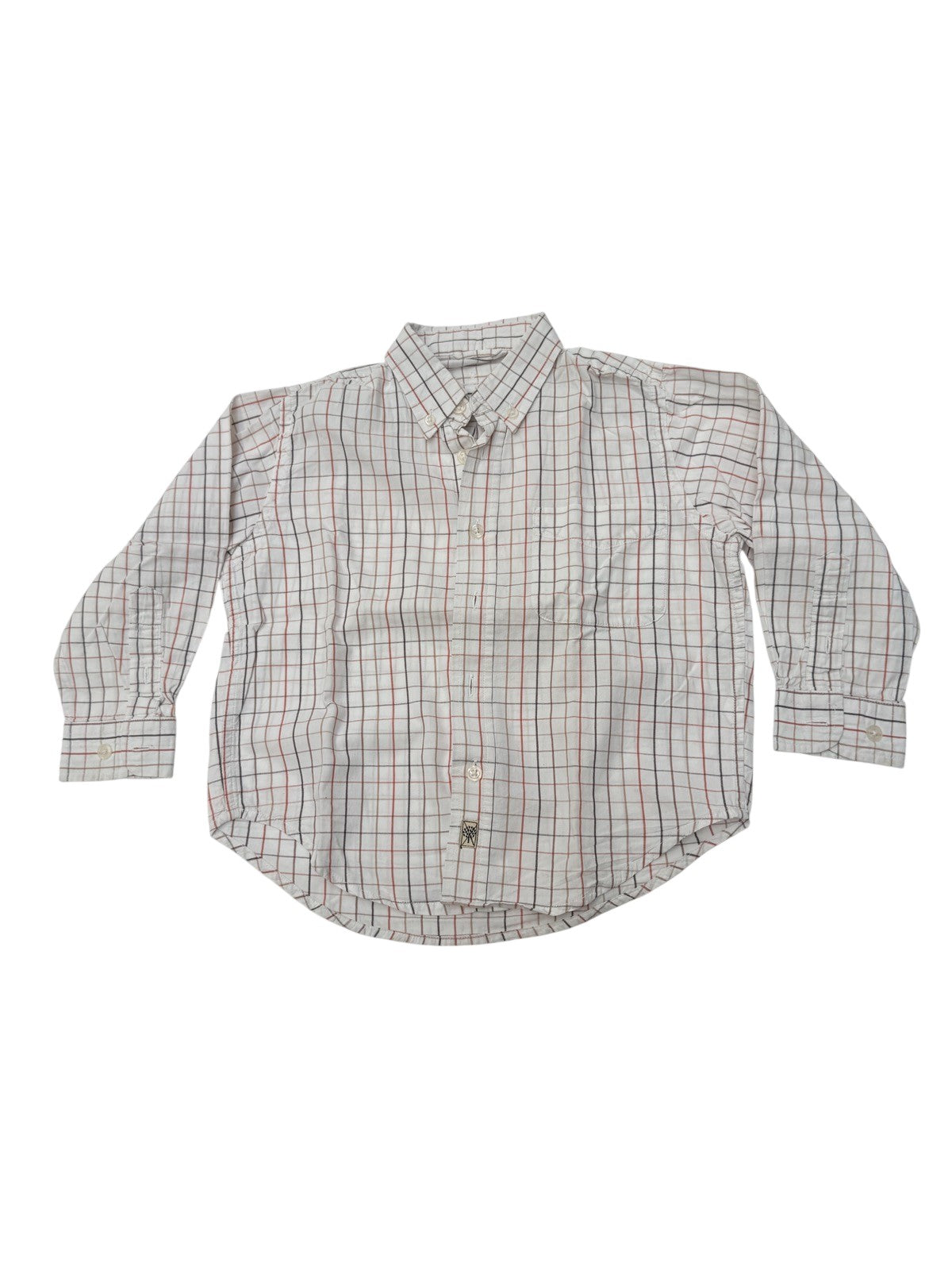 Buissonniere Plaid Button-Down Shirt Kids