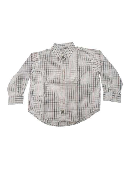 Buissonniere Plaid Button-Down Shirt Kids