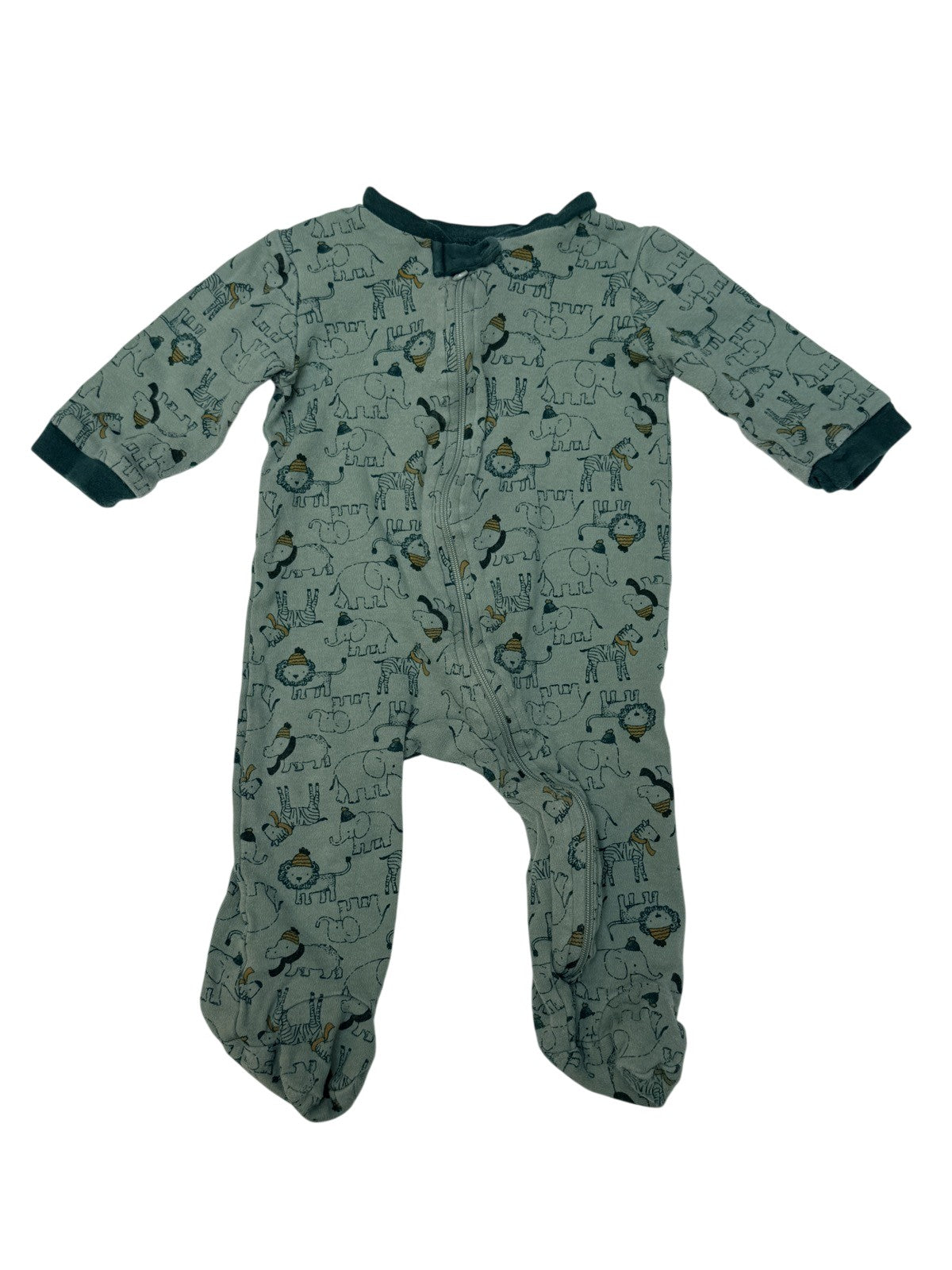 Kyle & Deena Safari Animals Footed Sleeper 6-9M