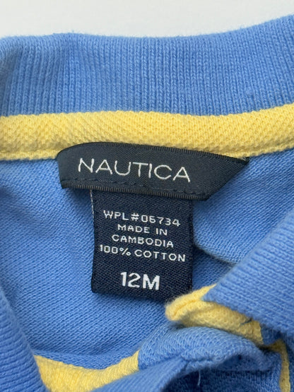 Nautica Anchor Print Polo Dress 12M