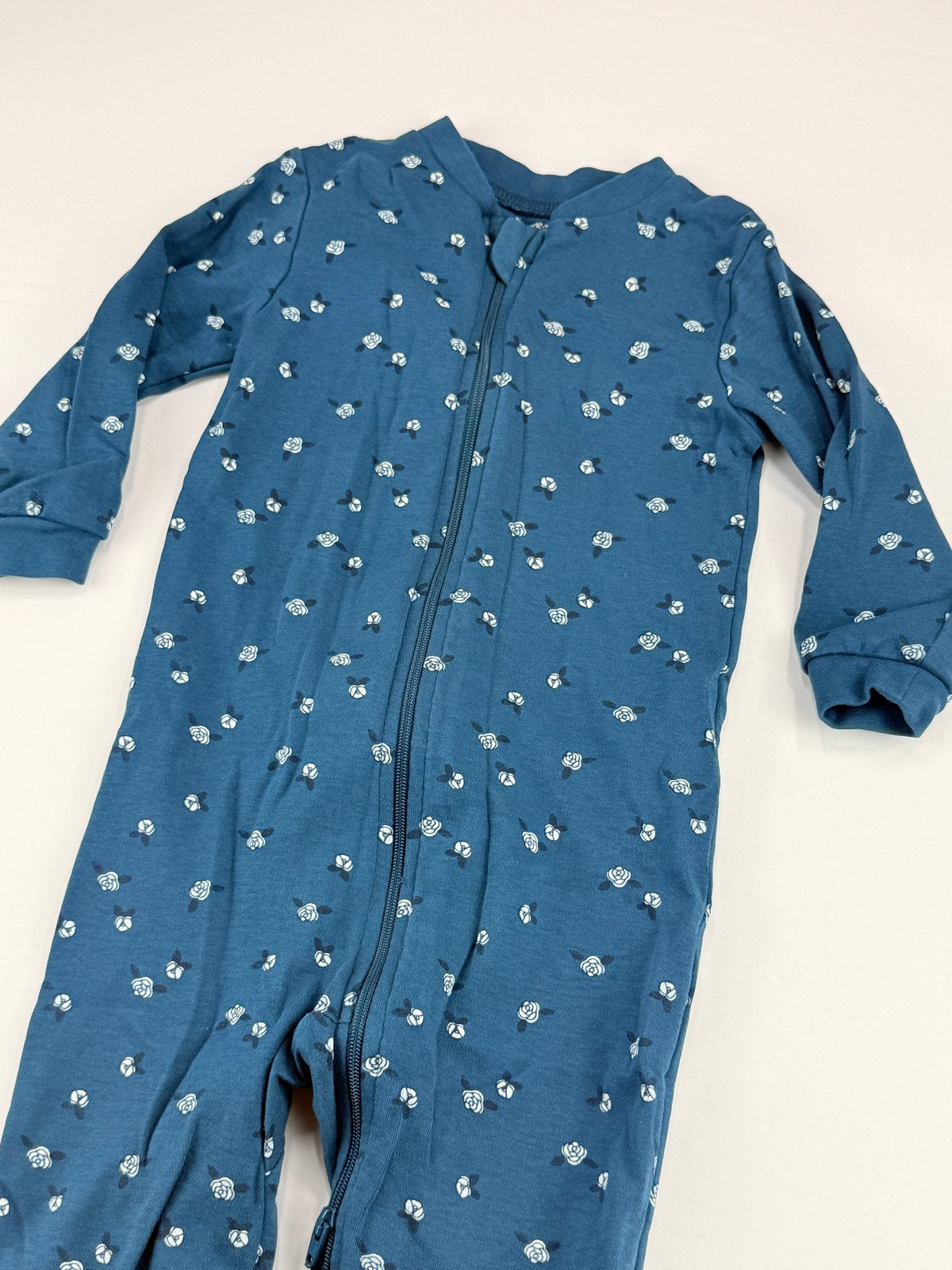 George Baby Floral Teal Sleeper 18-24M