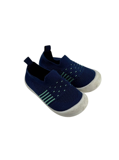 Navy Knit Slip-On Shoes Size 6