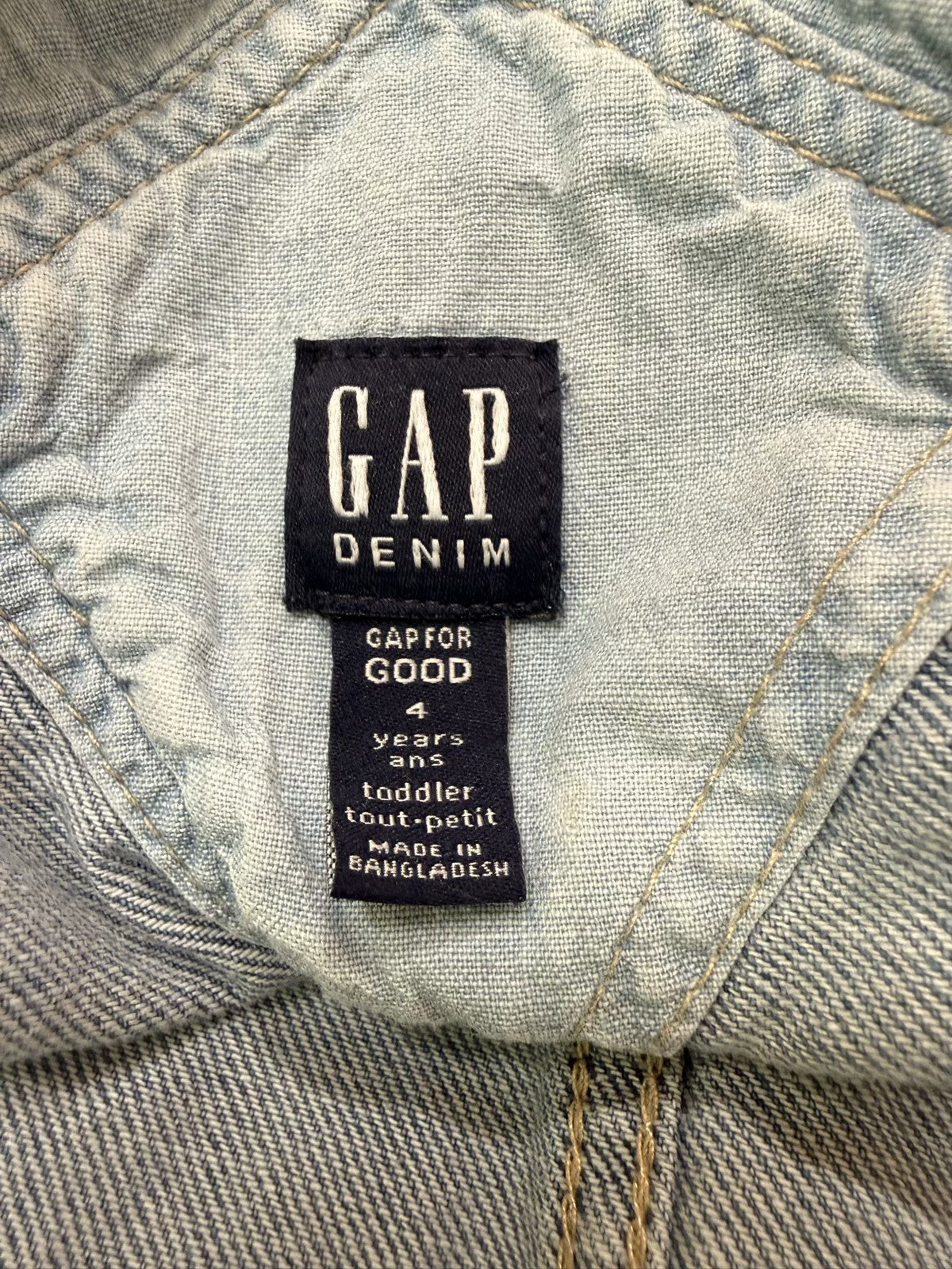 Gap Denim Overalls Shorts 4T