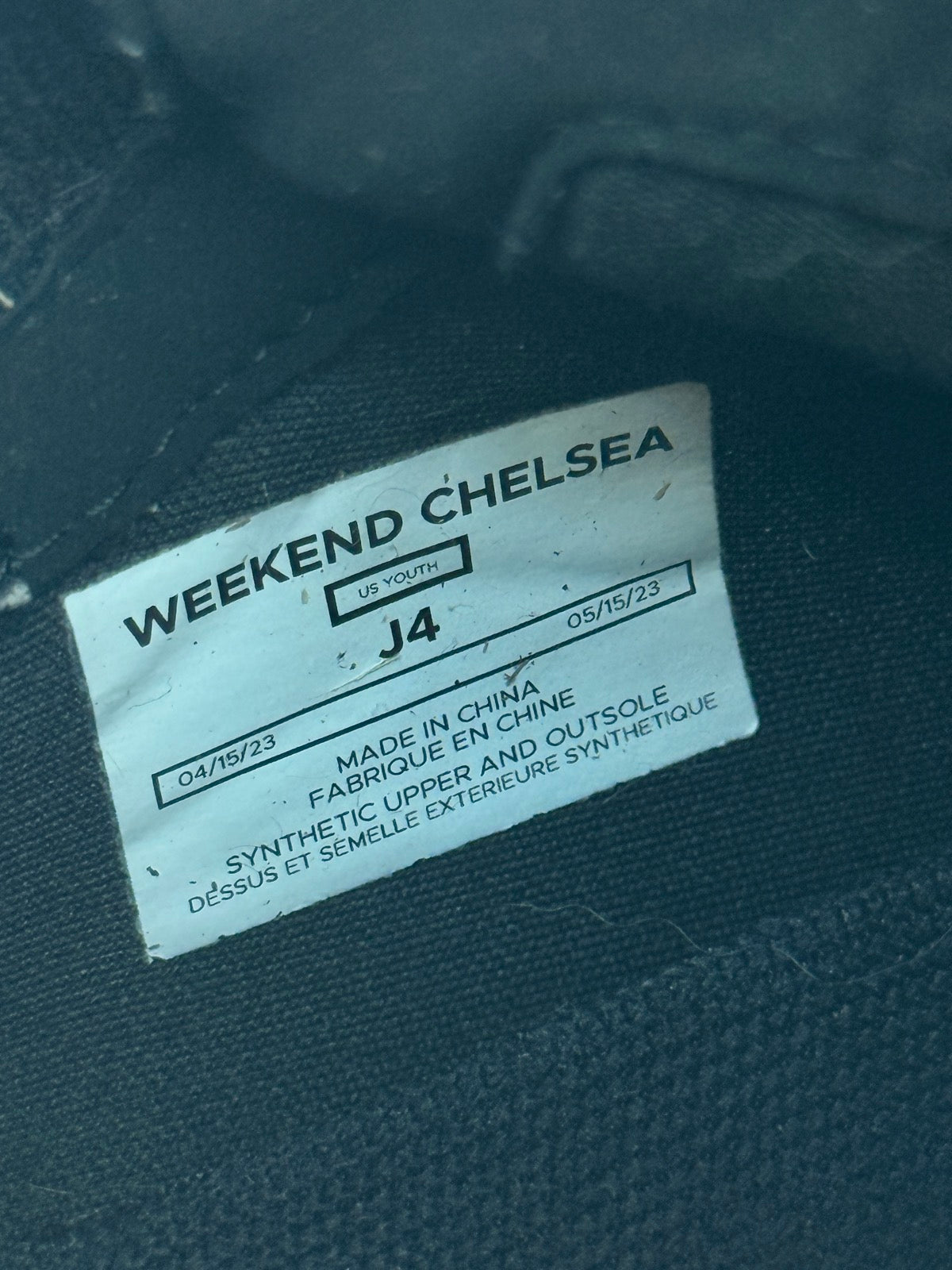 Vessi Weekend Chelsea Boots Youth Size J4