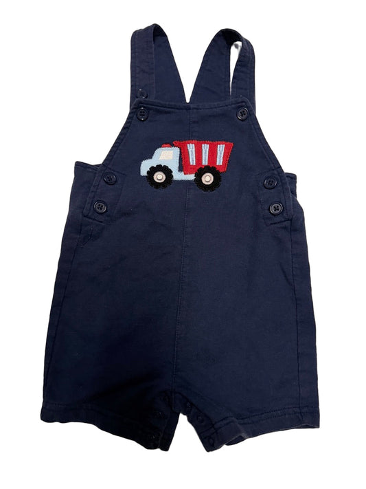 Pekkle 18m Dump Truck Overall Shorts