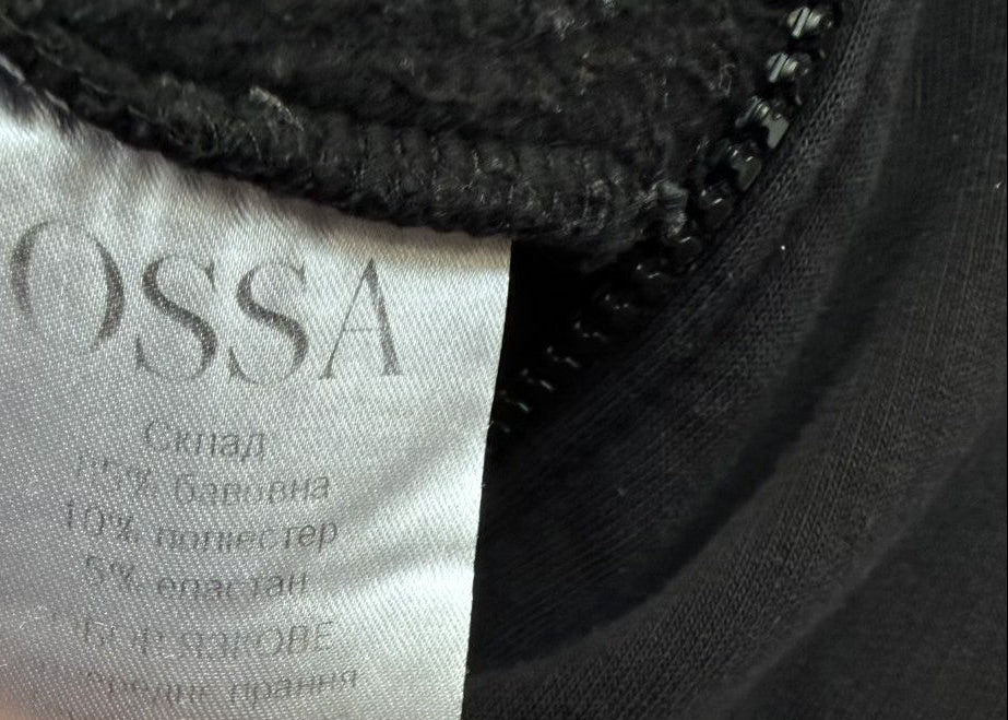 OSSA Black Hooded Zip Romper Size 3-4Y