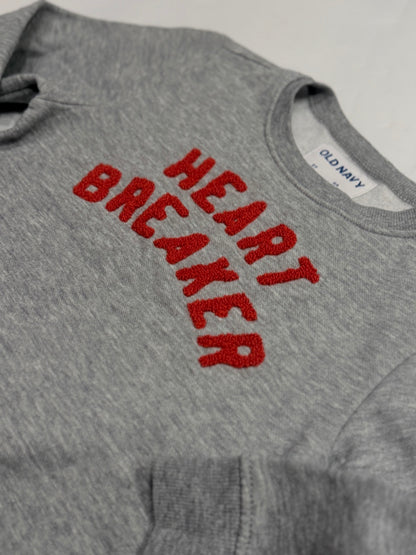 Old Navy Heart Breaker Gray Sweatshirt 5T