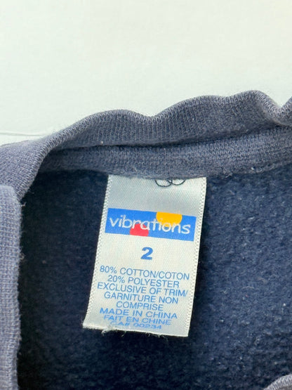 Vibrations Navy Long Sleeve Top Size 2