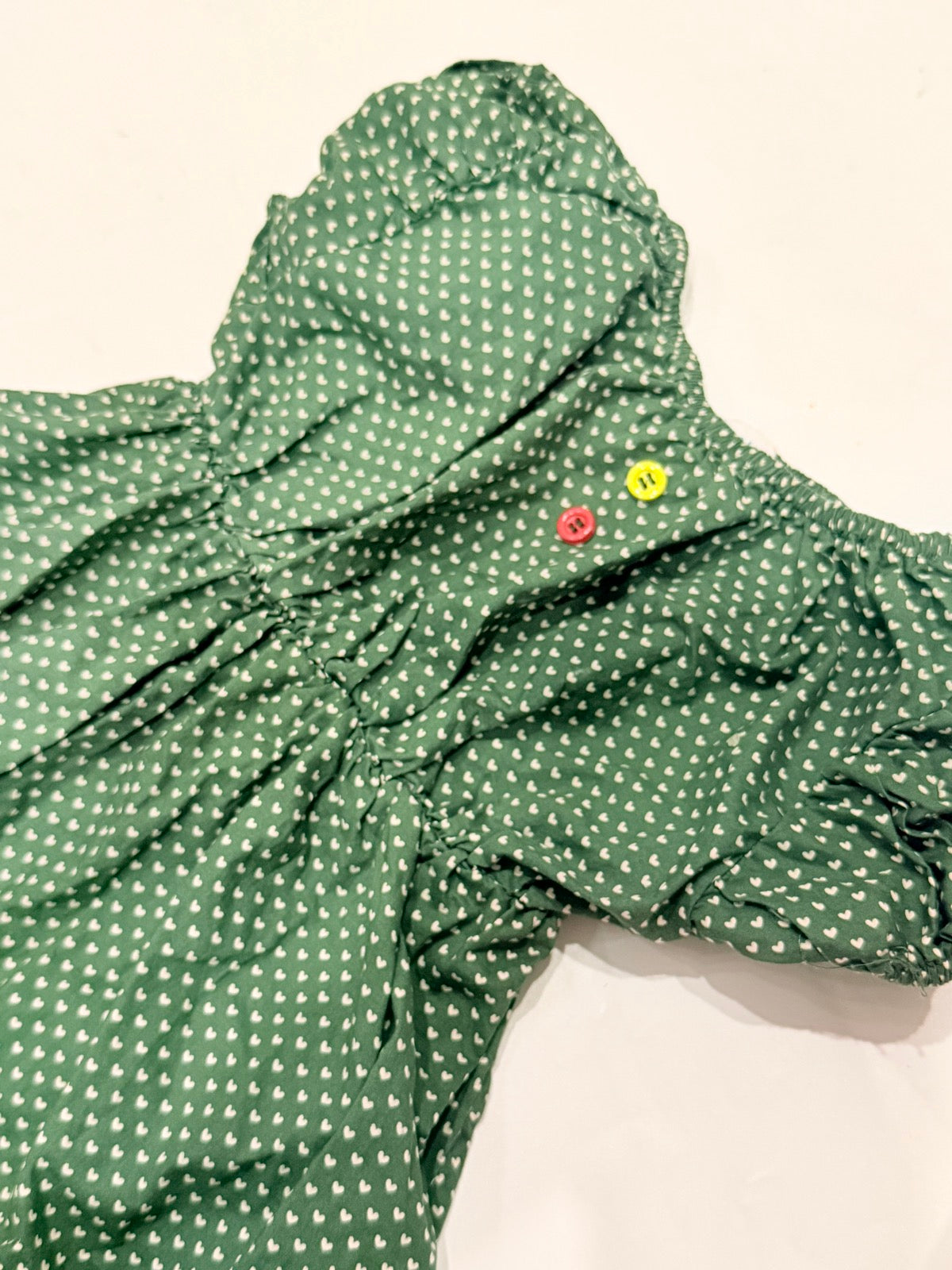 Mumu & Baba Green Heart Dress Size 3Y