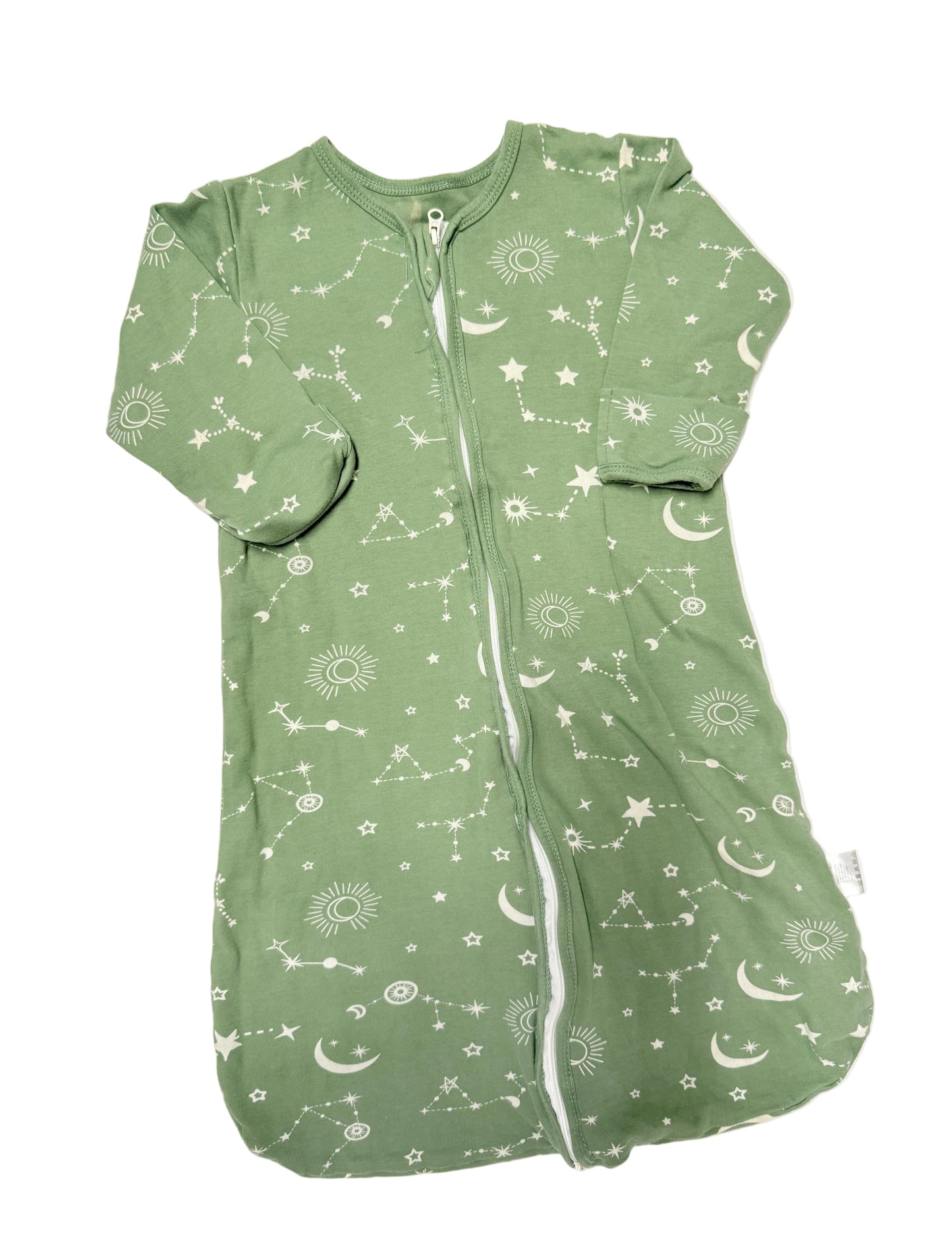 Juniroll Cotton Baby Sleep Sack | Celestial Print | Green | Size 6–12 Months