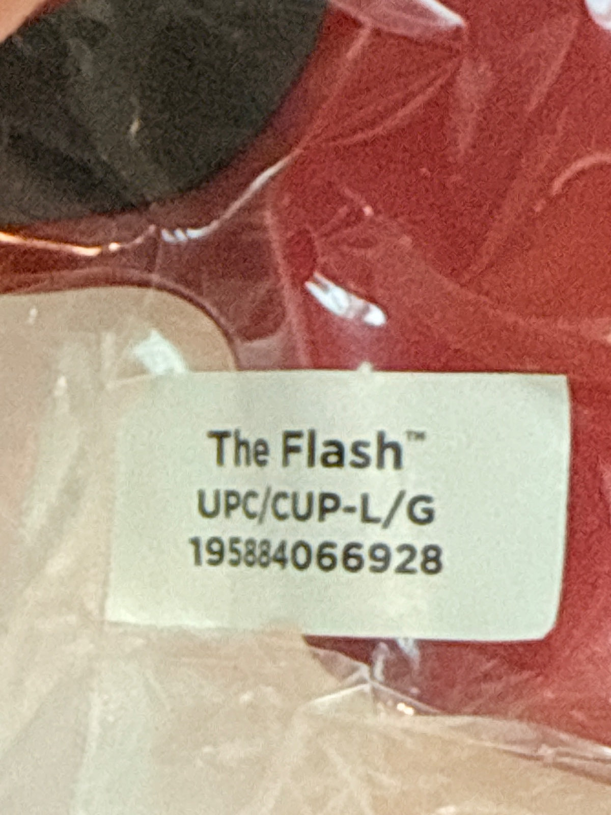 NWT - The Flash Red Plastic Costume Mask