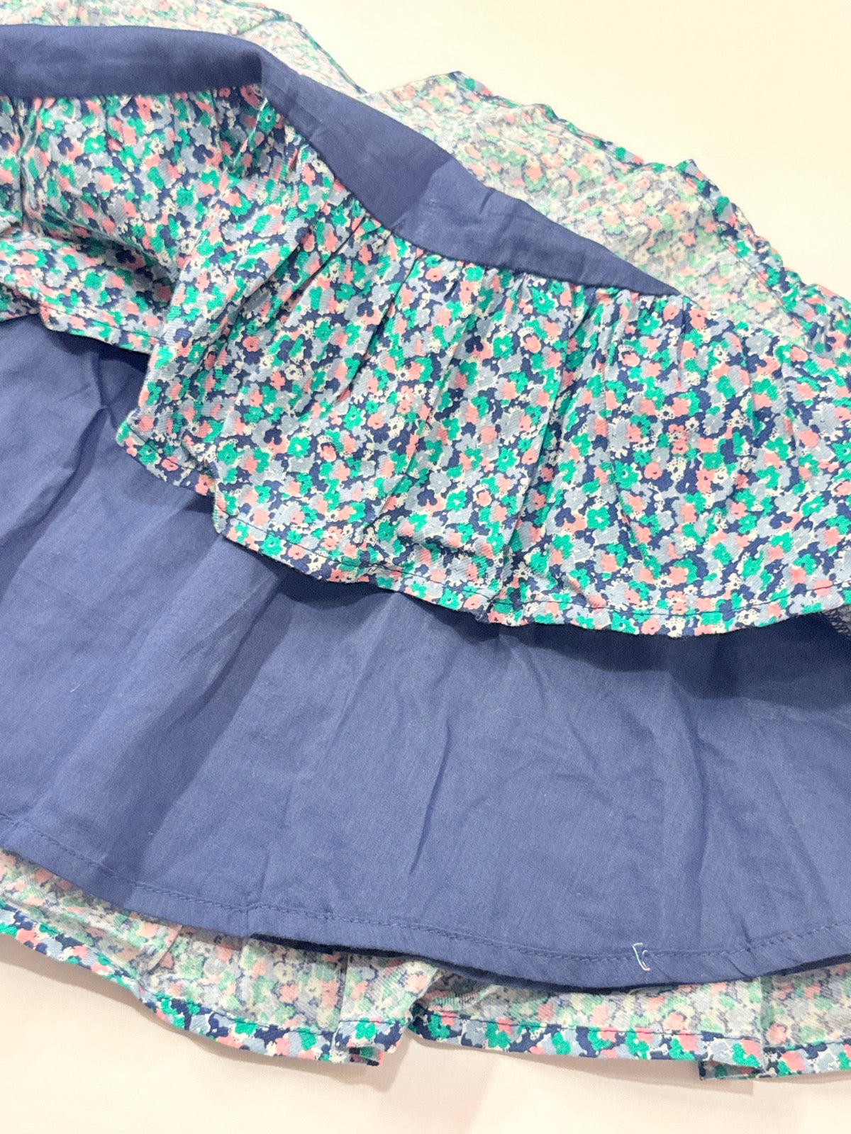 Mini Boden Floral Tiered Ruffle Skirt 4-5Y