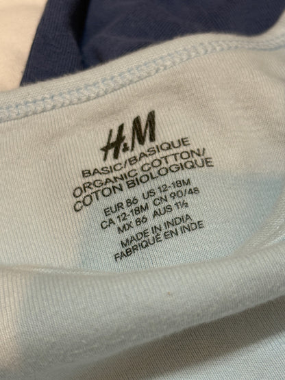 H&M Basic Organic Cotton Bodysuits 4-Pack 12-18m