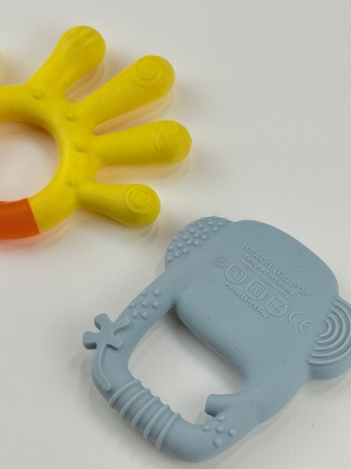 Loulou Lollipop Elephant & Hand Teether Set