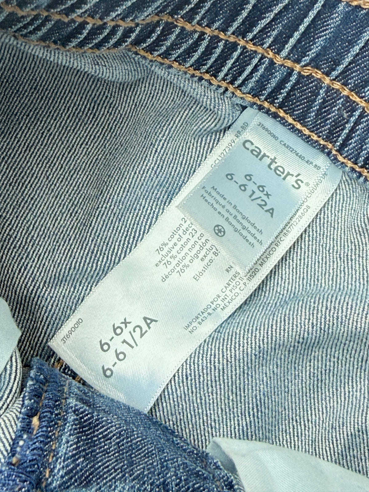 Carter's Elastic Waist Jeans Size 6-6x