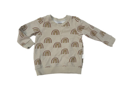 Minimalistic Ole Designs Rainbow Sweatshirt 2 Years