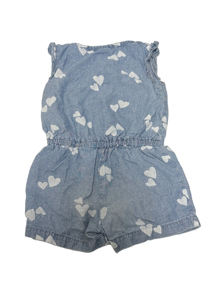 Carter’s Chambray Heart Romper 6M