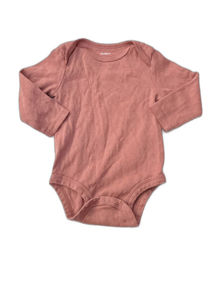 Carter's Pink Long Sleeve Bodysuit 6m