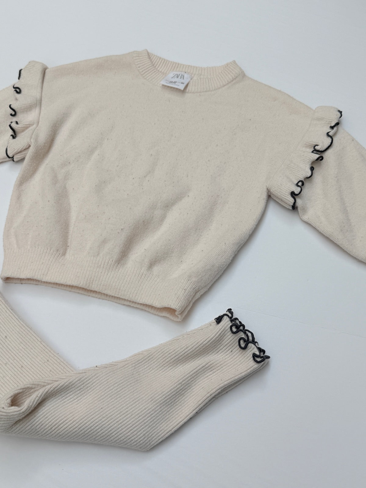 Zara Cream Knit Sweater Set 18-24M