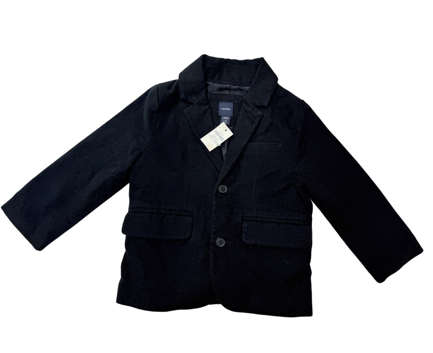 babyGap Black Wool Coat Toddler 3T