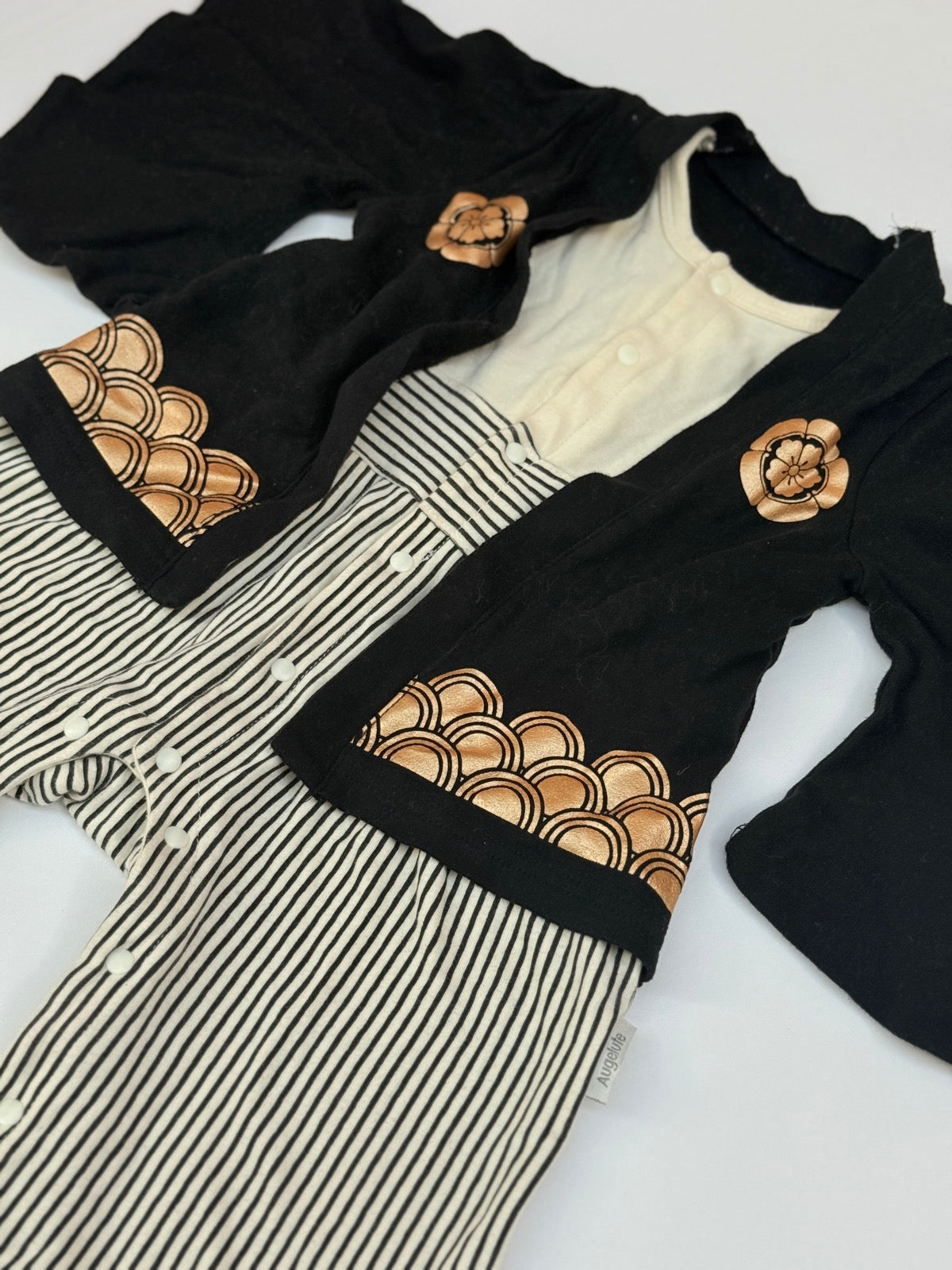 Augelute Japanese Kimono Baby Romper Set 1-2Y