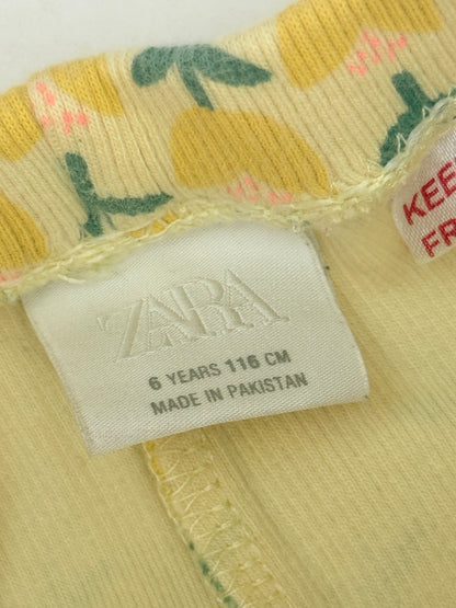 Zara Tulip Print Ribbed Bike Shorts 5-6Y